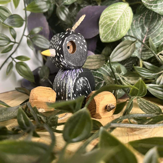 Sid the Starling in Oak | Handmade Wooden Robot Toy | UKCA CE Tested Age: 3+