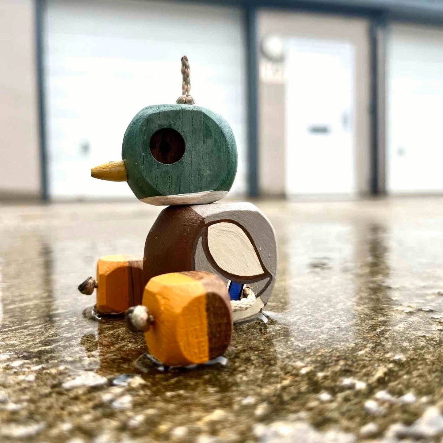 Danny the Duck in Oak | Handmade Wooden Robot Toy | UKCA CE Tested Age: 3+