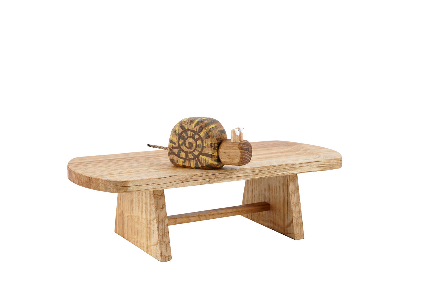 Stanley the Snail in Oak | Handmade Wooden Robot Toy | UKCA CE Tested Age: 3+