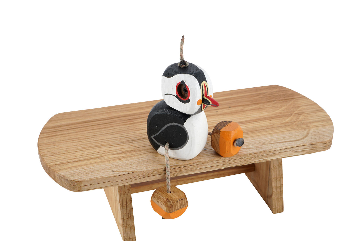 Pip the Puffin in Oak | Handmade Wooden Robot Toy | UKCA CE Tested Age: 3+
