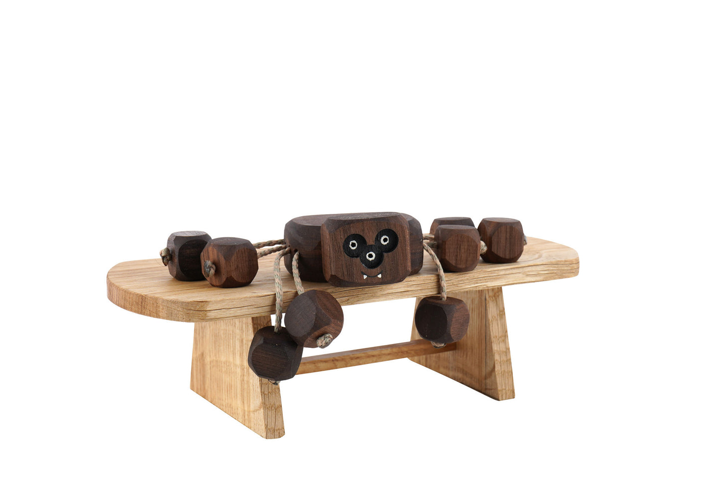 Sammy the Spider in Walnut | Handmade Wooden Robot Toy | UKCA CE Tested Age: 3+