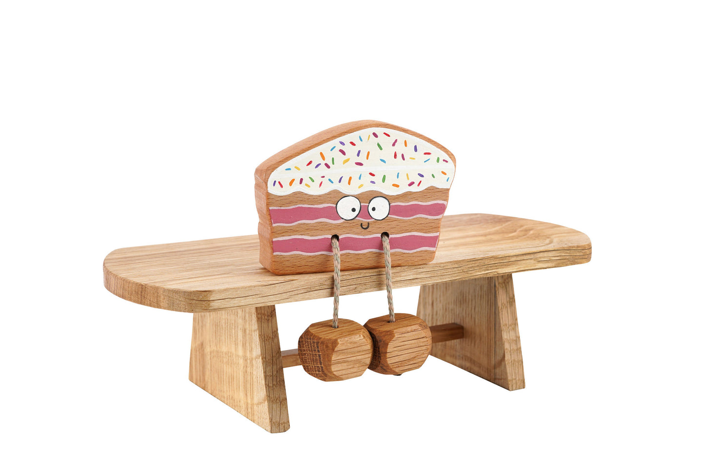 Ned's 9th Birthday Cake in Beech | Handmade Wooden Toy | UKCA CE Tested | Age 3+