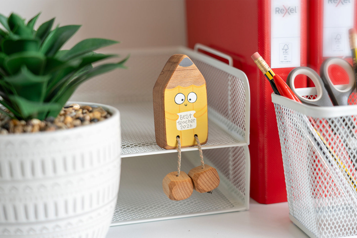 Penny the Pencil in Beech | Handmade Wooden Toy | UKCA CE Tested | Age 3+