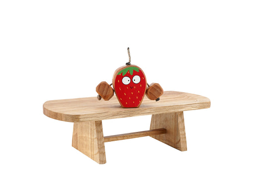 Susie the Strawberry in Beech | Handmade Wooden Toy | UKCA CE Tested | Age 3+