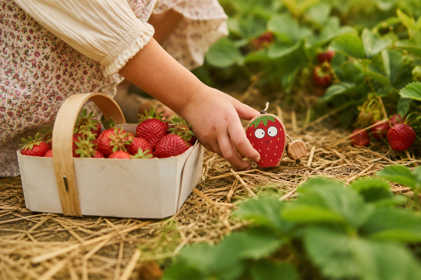 Susie the Strawberry in Beech | Handmade Wooden Toy | UKCA CE Tested | Age 3+