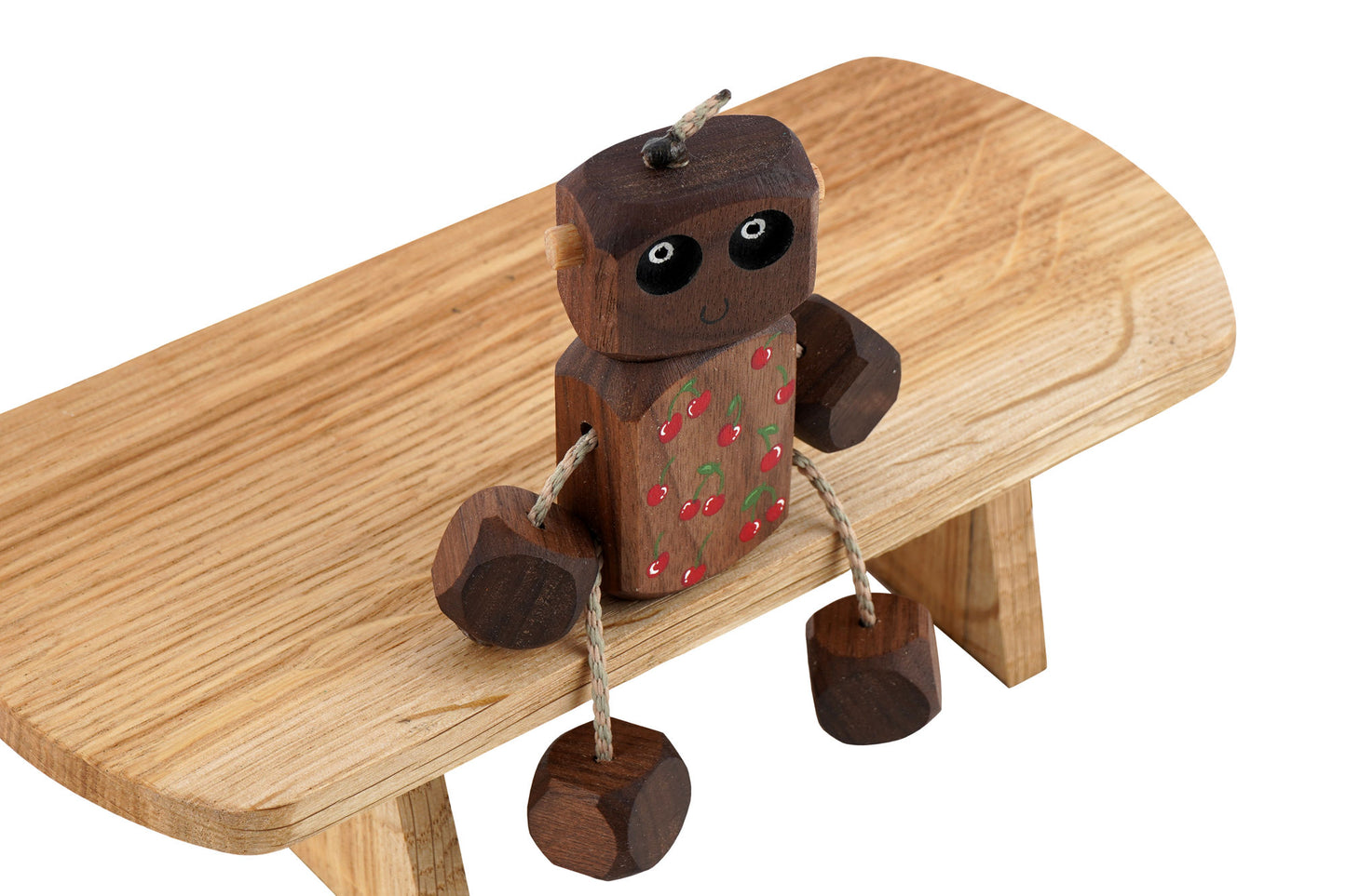 Cherry Nedlet in Walnut | Handmade Wooden Robot Toy | UKCA CE Tested Age: 3+