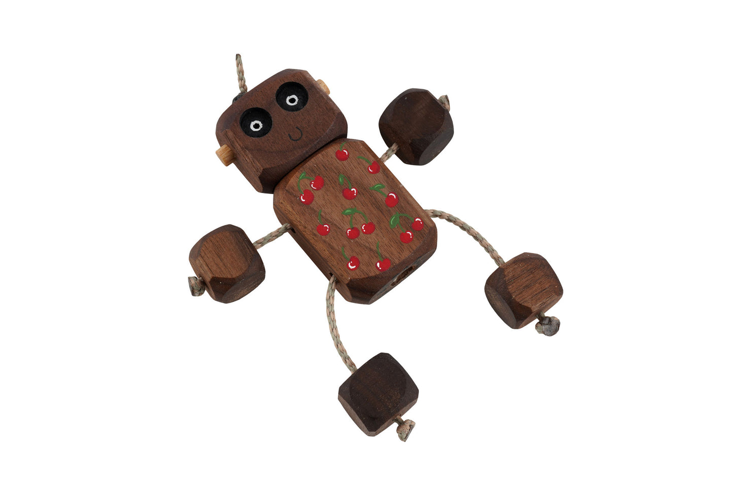 Cherry Nedlet in Walnut | Handmade Wooden Robot Toy | UKCA CE Tested Age: 3+