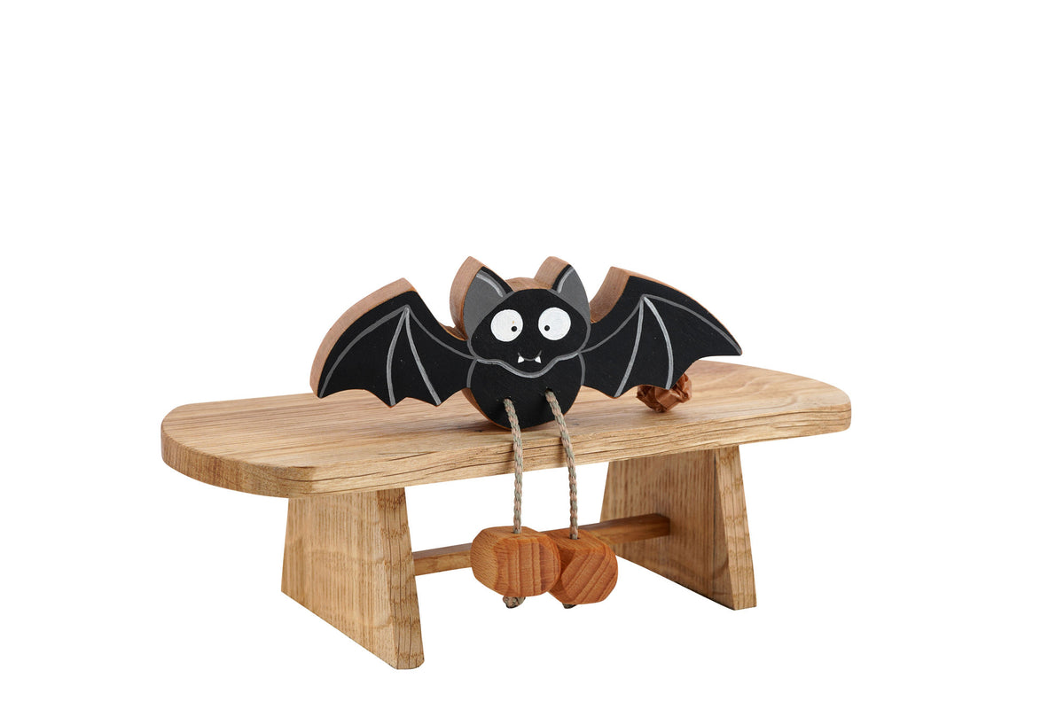 Baxter the Flying Bat in Beech | Handmade Wooden Toy | UKCA CE Tested | Age 3+