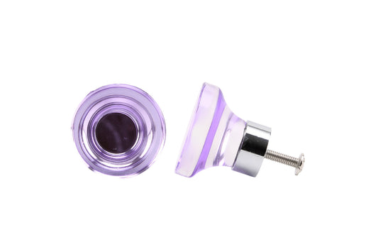 Set of 2 | Purple Acrylic Drawer Pulls • Cabinet Pull • Drawer Knob • DIY Upcycle • Gifts for Home • Home Improvement • Rennovations