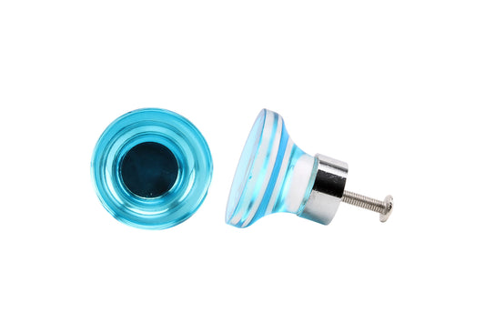 Set of 2 | Ceramic Teal Acrylic Drawer Pulls • Cabinet Pull • Drawer Knob • DIY Upcycle • Gifts for Home • Home Improvement • Rennovations