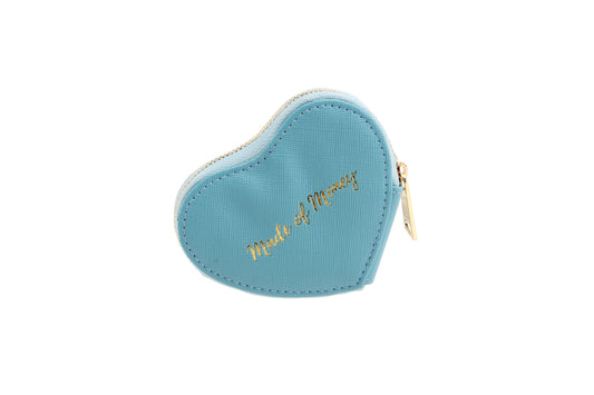 W&R Made Of Money Blue Heart Coin Purse