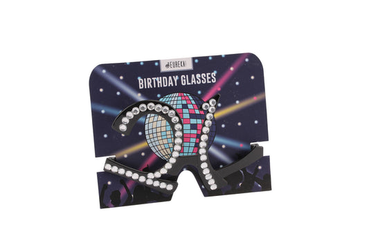 Black Clear Crystal '21st' Birthday Glasses