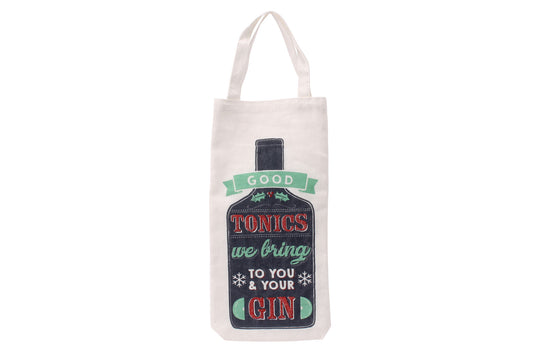 Good Tonics We Bring To You And Your Gin Christmas Bottle Bags | Wine Bag | Christmas Party