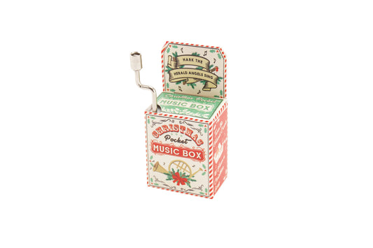 Wind Up Christmas Music Box 'Hark The Angels Sing' | Retro | Gift For Christmas