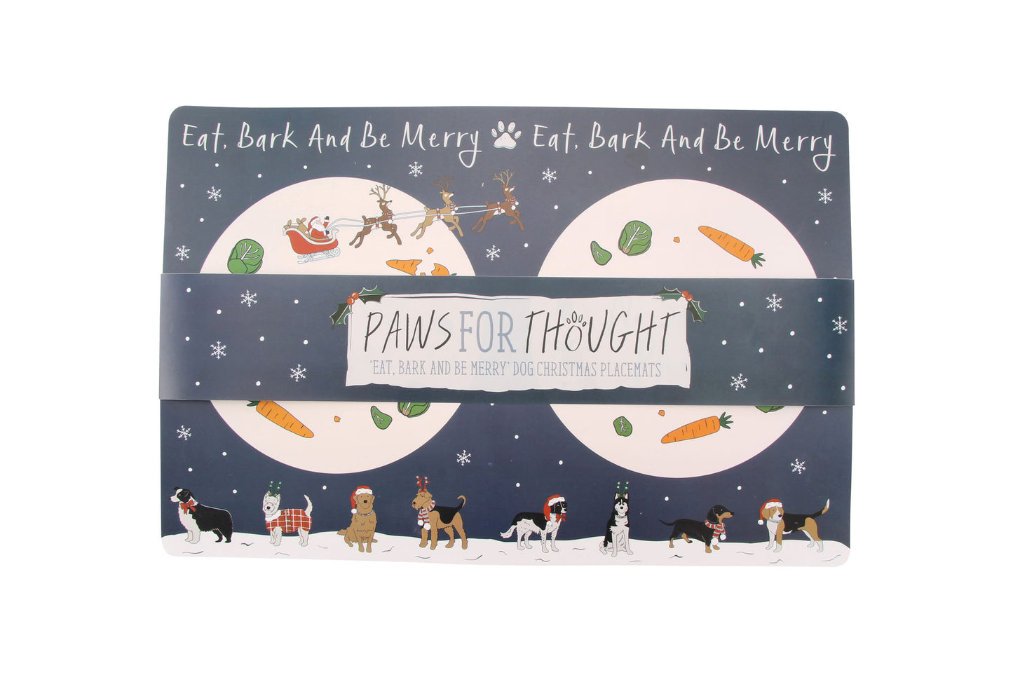 PFT Eat, Bark And Be Merry Dog Placemats