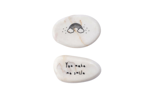 'You make me smile' Sentiment Pebble