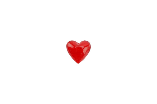 Pack of 8 Red Glass Heart Decorations | Wedding Valentines Mother's Day | Gift For Home