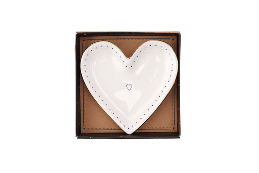 Send With Love Small Ceramic Heart Dish