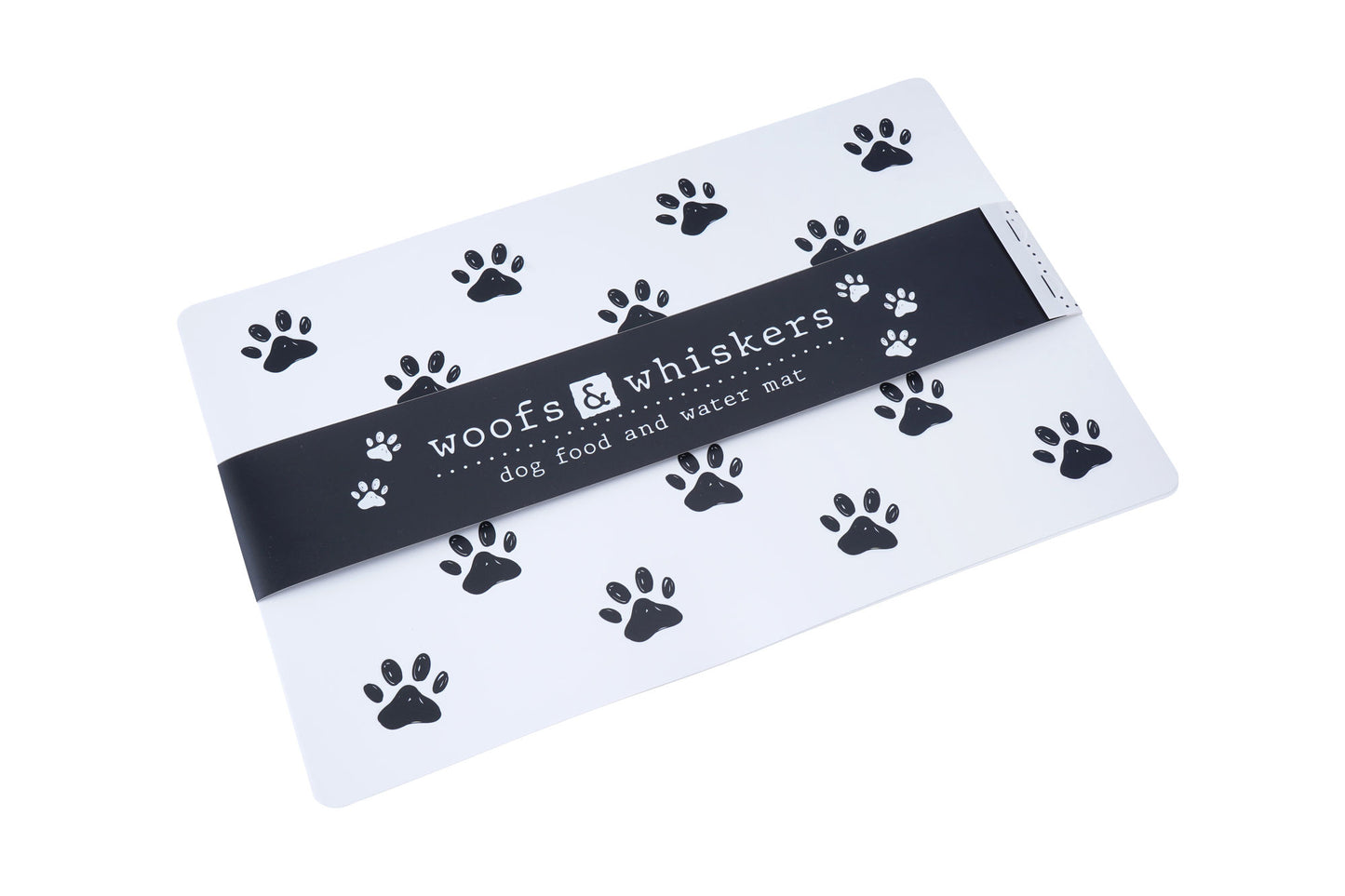 Woofs & Whiskers Dog Food and Water Mat