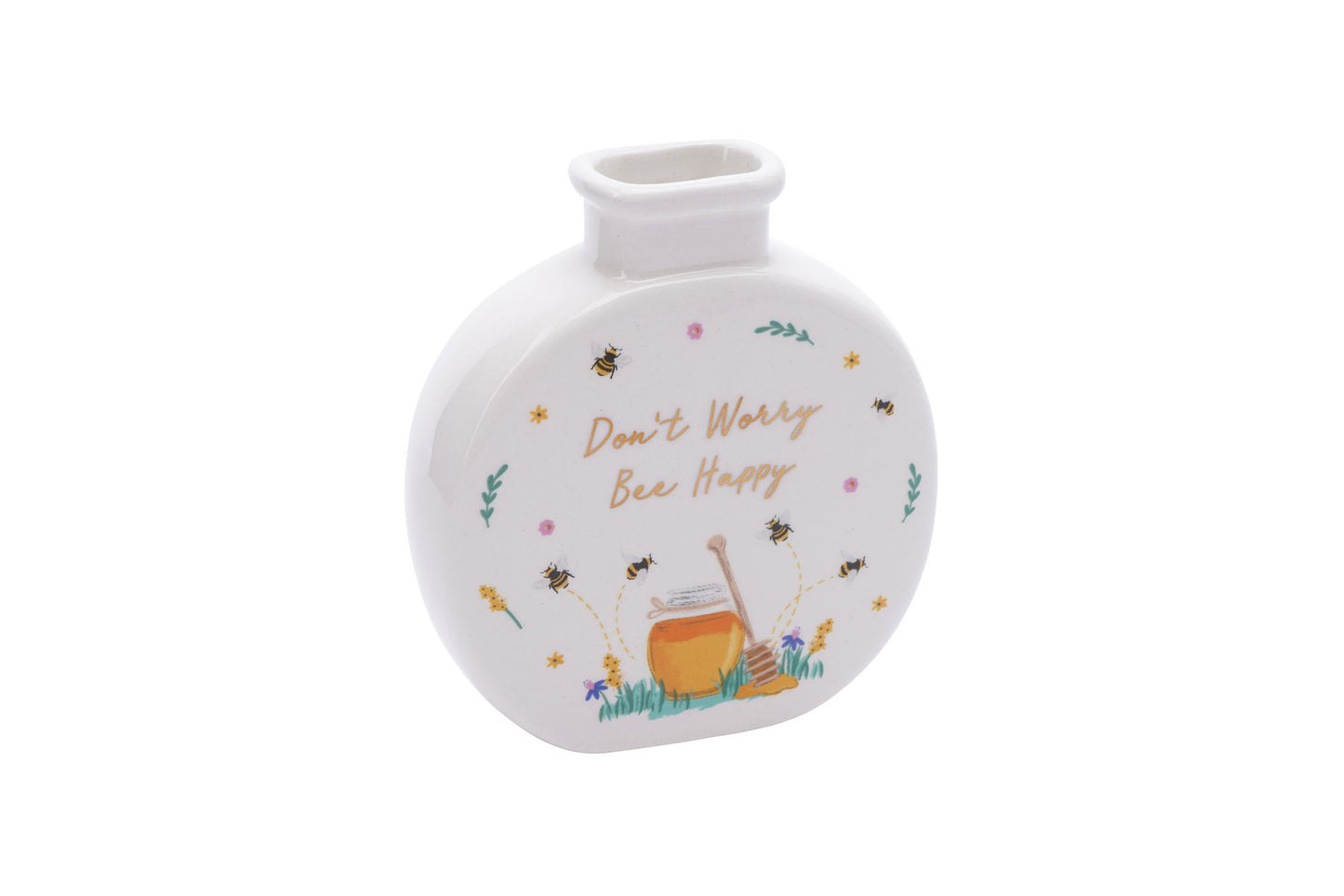 The Beekeeper 'Don't Worry Bee Happy' Bud Vase