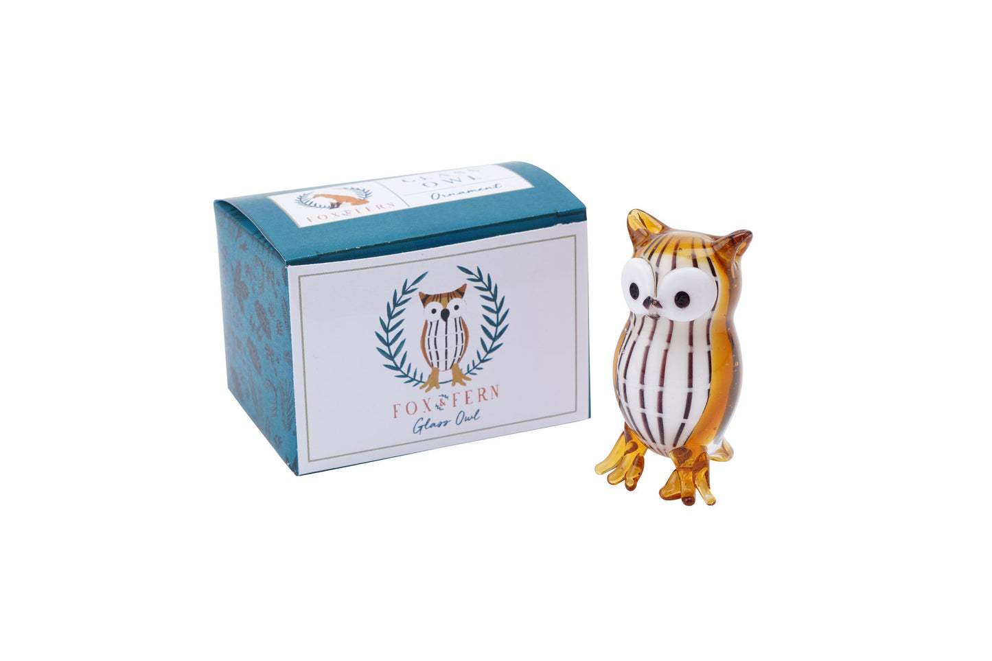 Glass Owl In Gift Box • Decoration • Ornament • Collectable • Gift For Home • Home Decor