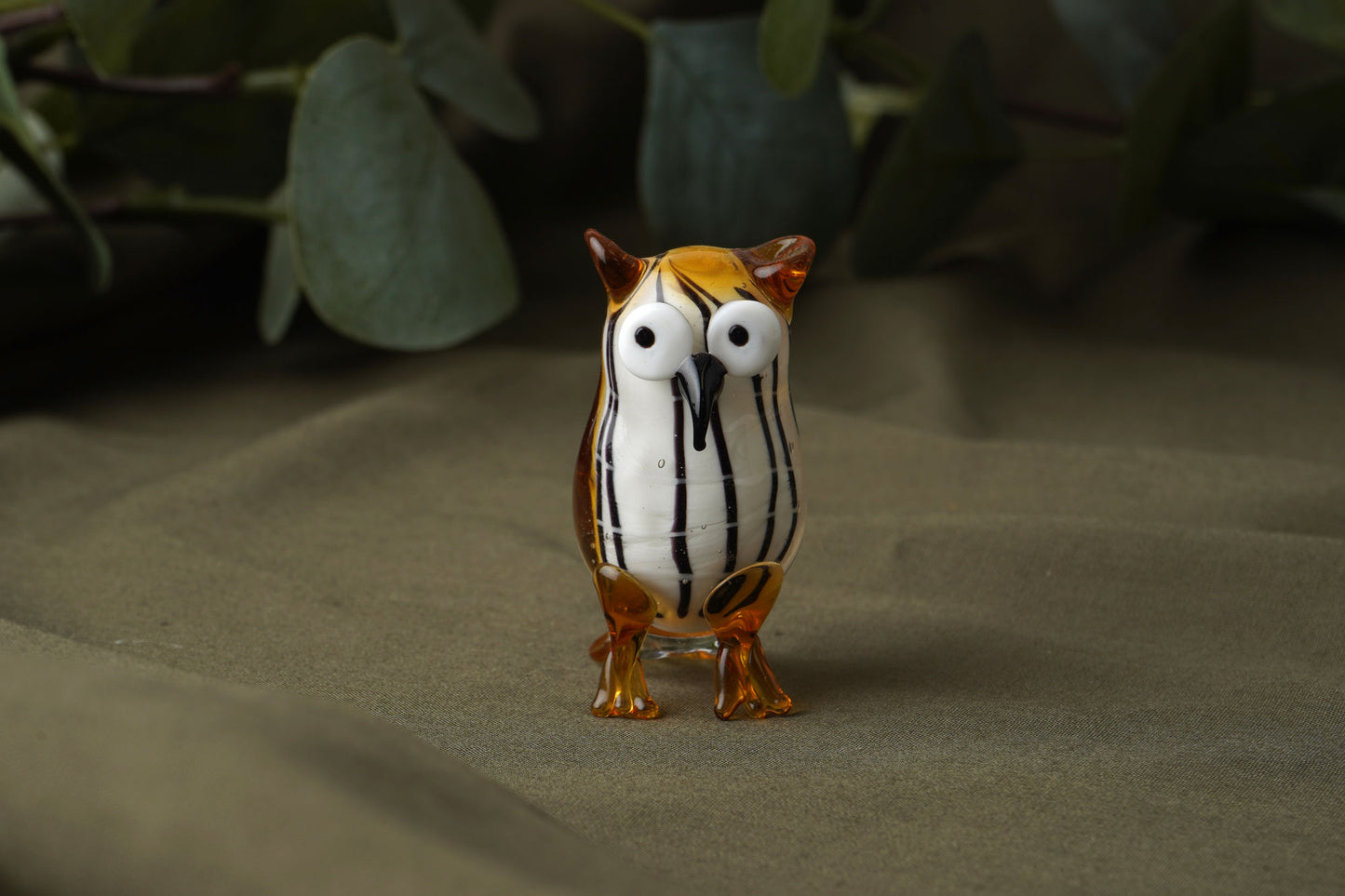 Glass Owl In Gift Box • Decoration • Ornament • Collectable • Gift For Home • Home Decor