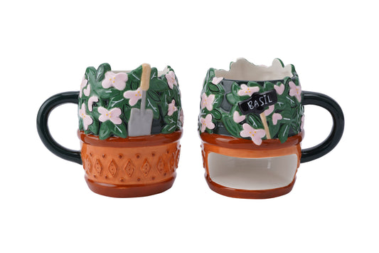 The Potting Shed Flower Pot Snack Mug