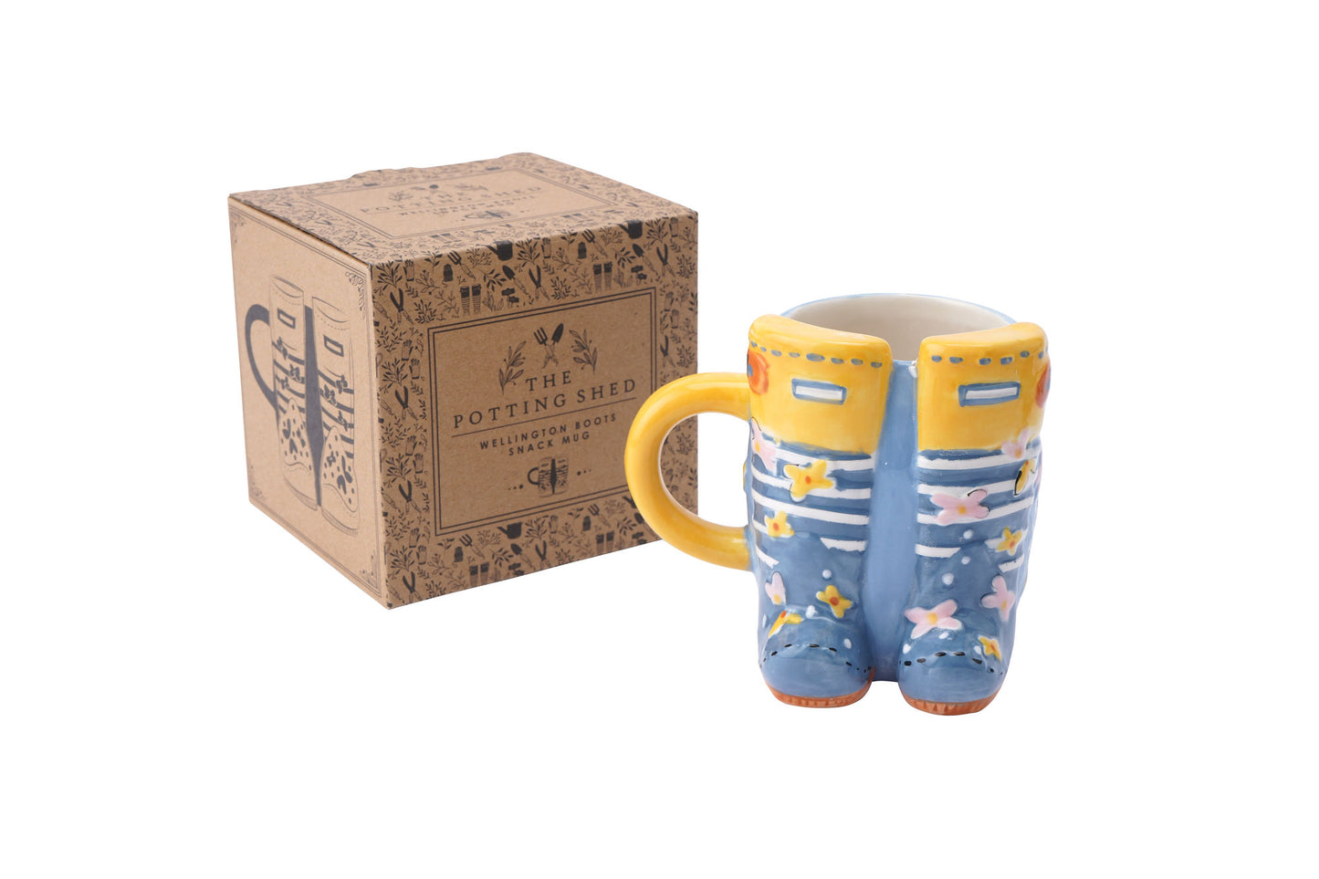 The Potting Shed Wellington Boots Snack Mug