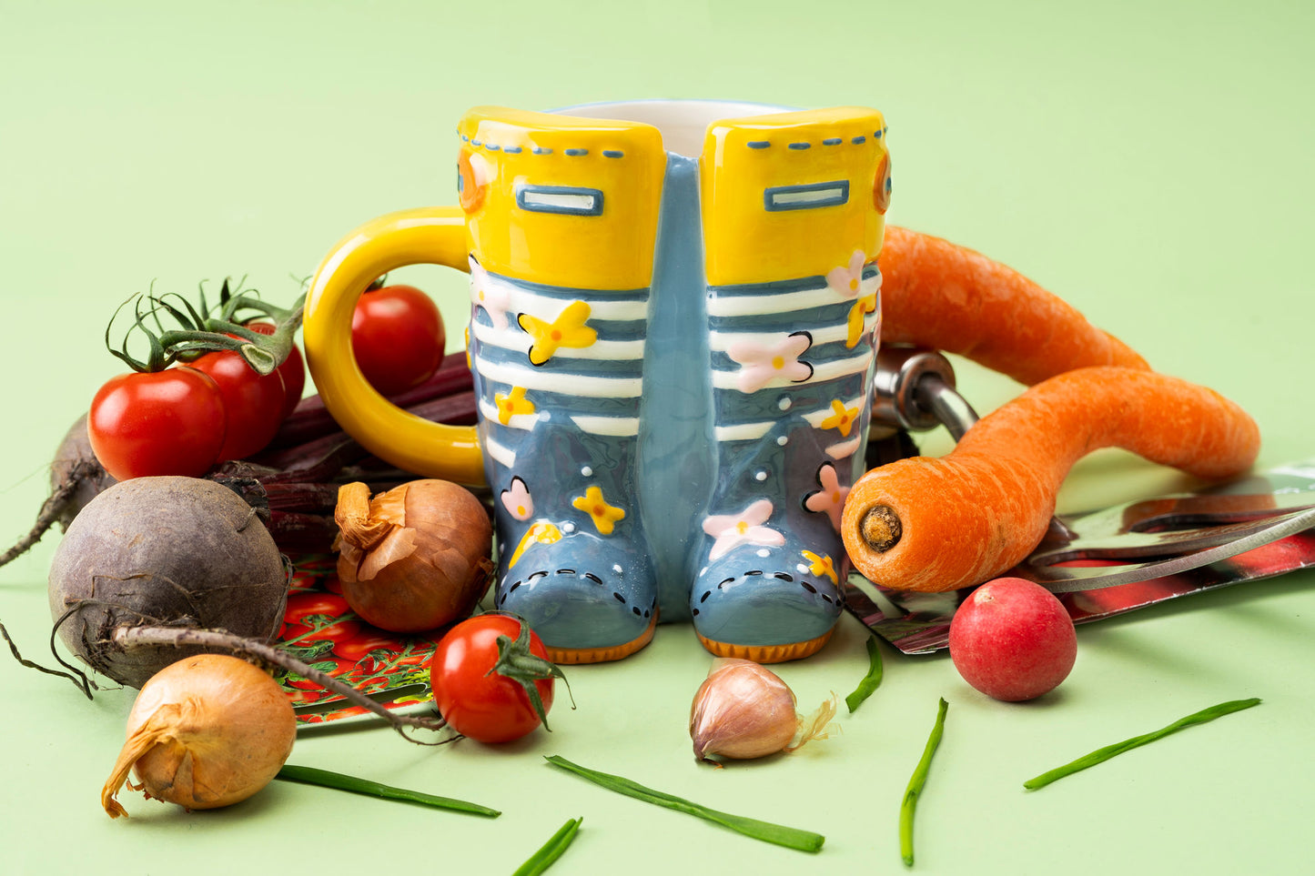 The Potting Shed Wellington Boots Snack Mug