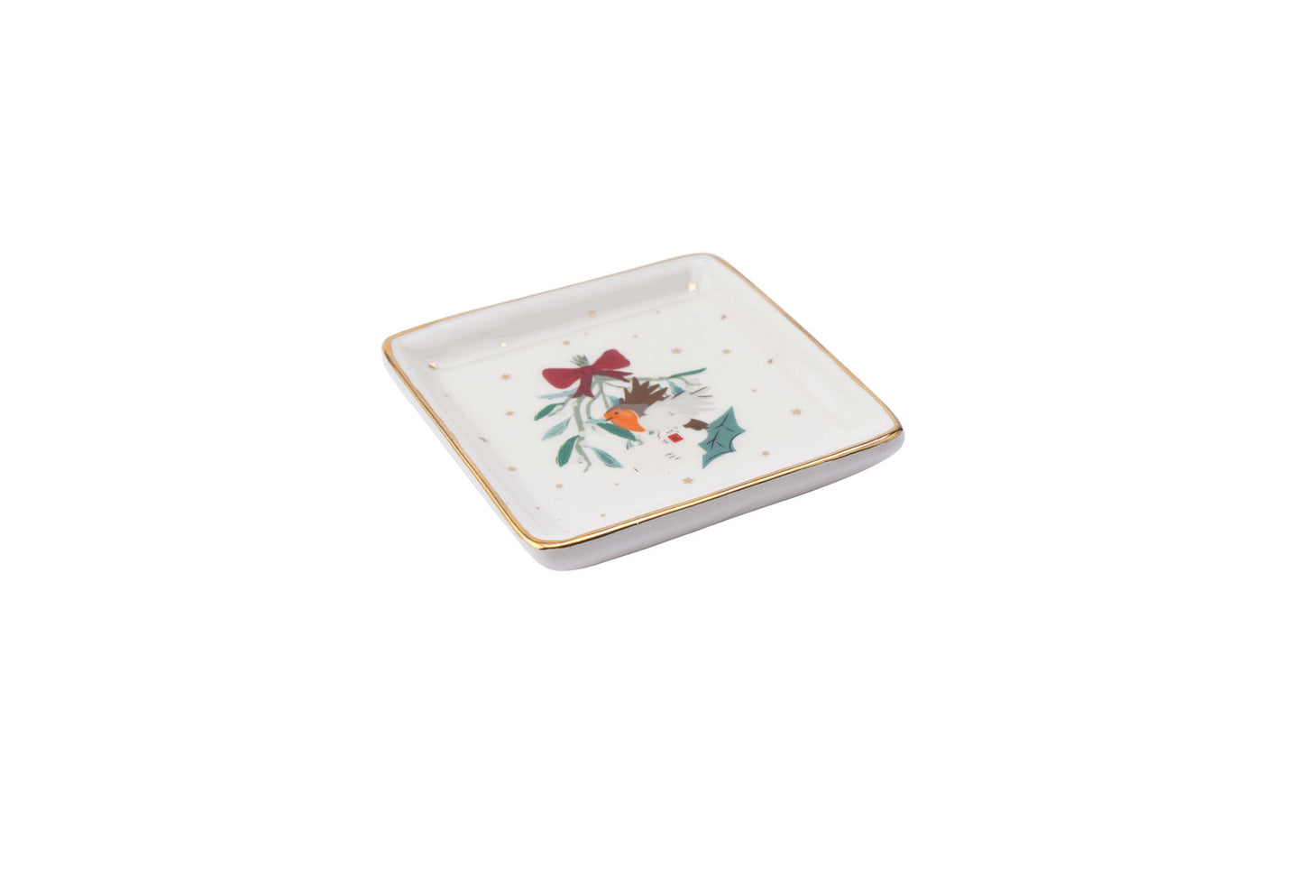 Winter Robin Robin Trinket Dish