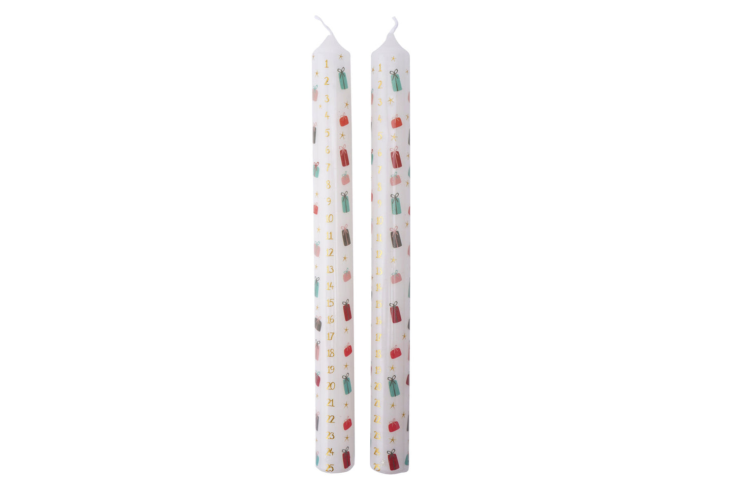 Christmas Presents Pack of 2 Advent Candles