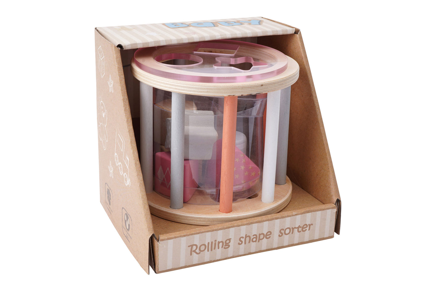 Little Tribe Pink Roly Poly Shape Sorter