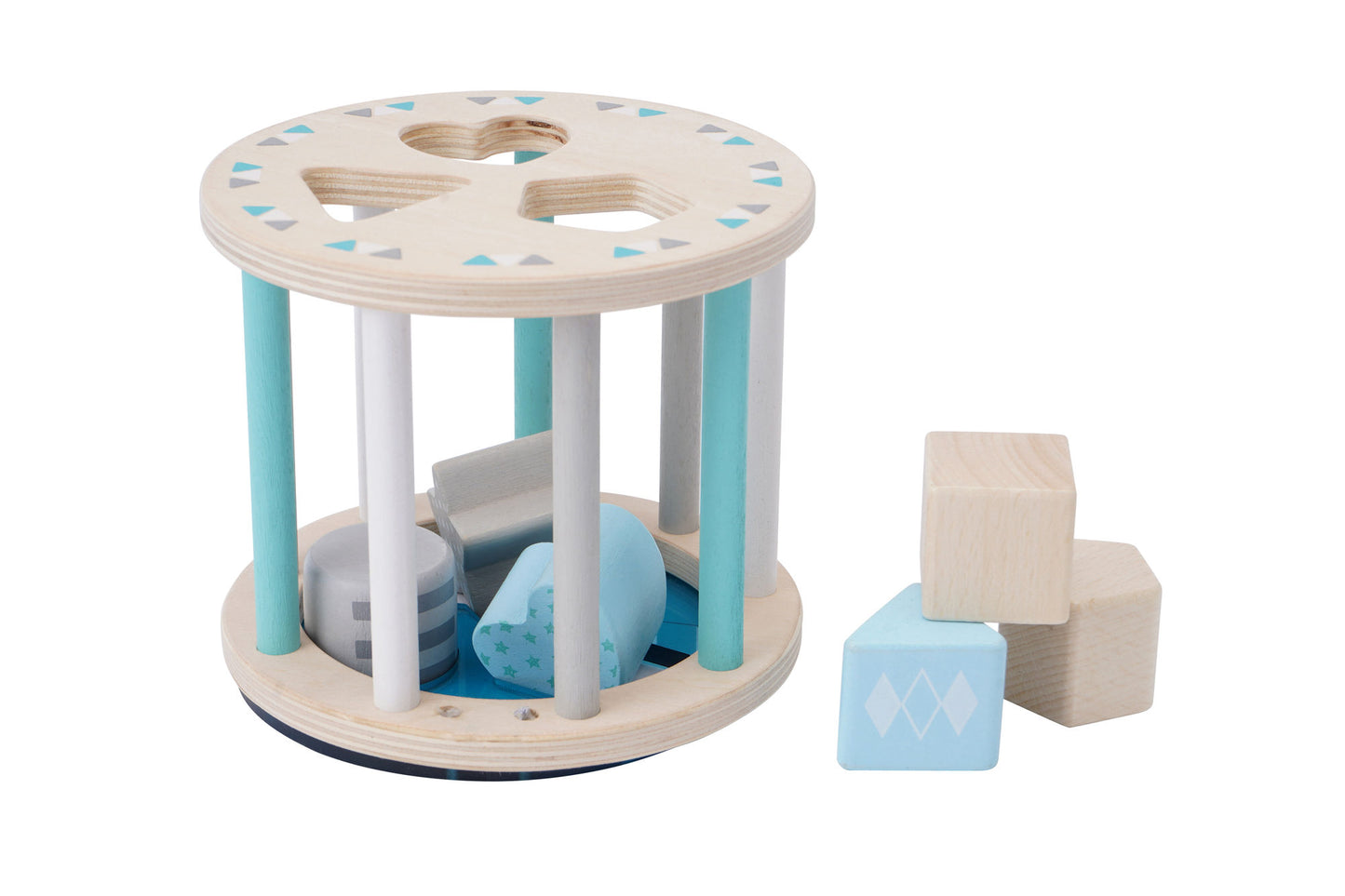 Little Tribe Blue Roly Poly Shape Sorter