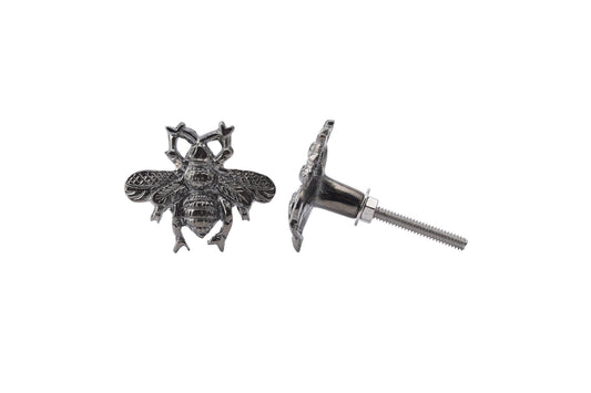 Set of 2 | Bee Drawer Pull in Gunmetal • Drawer Knob • Cabinet Pull • DIY Upcycle • Gifts for Home • Home Improvement • Rennovations