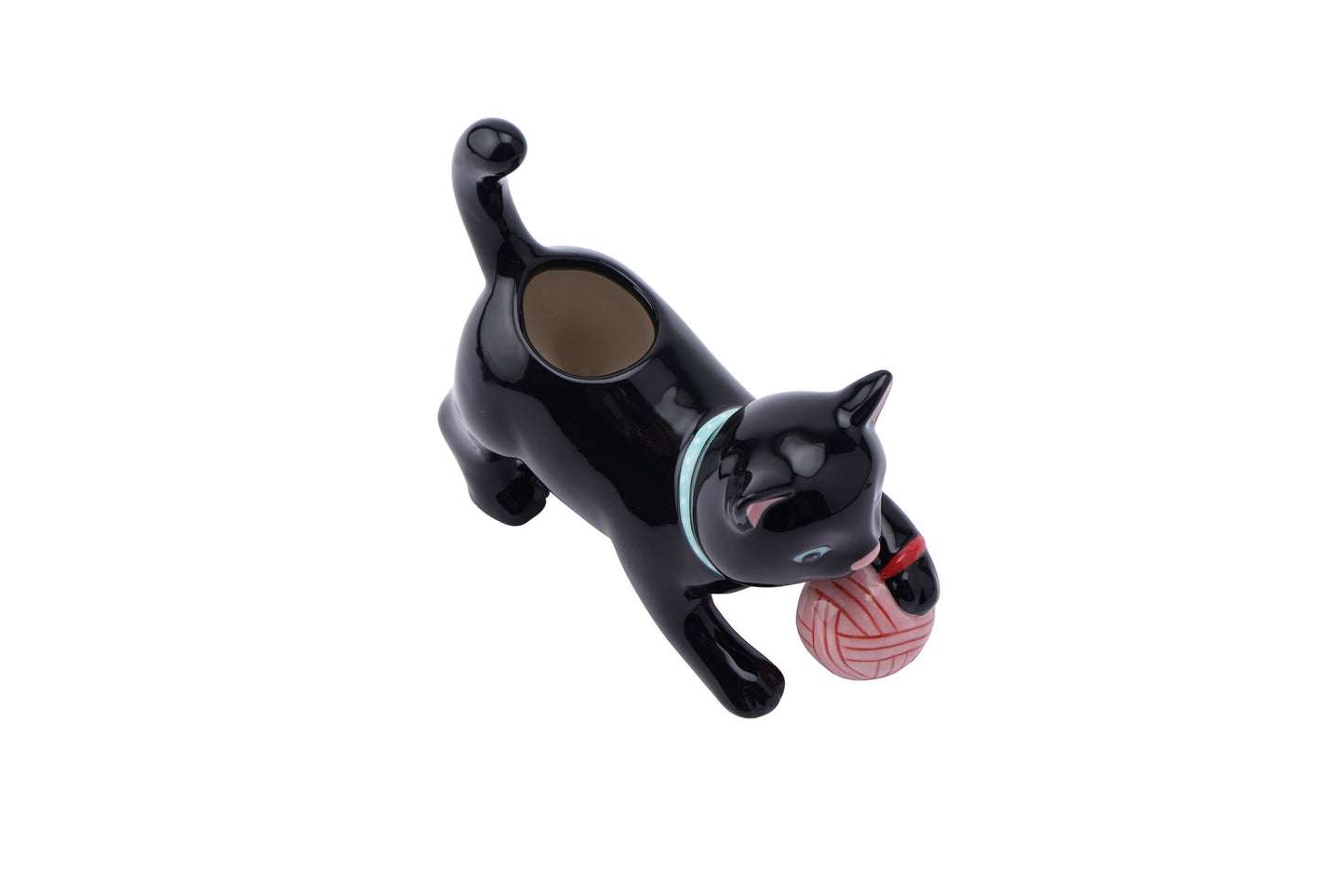 Floral Prints Playful Cat Mini Planter