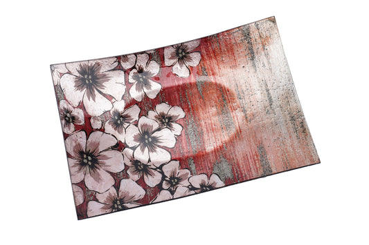 Blooming Blossom Glass Large Rectangular Dish