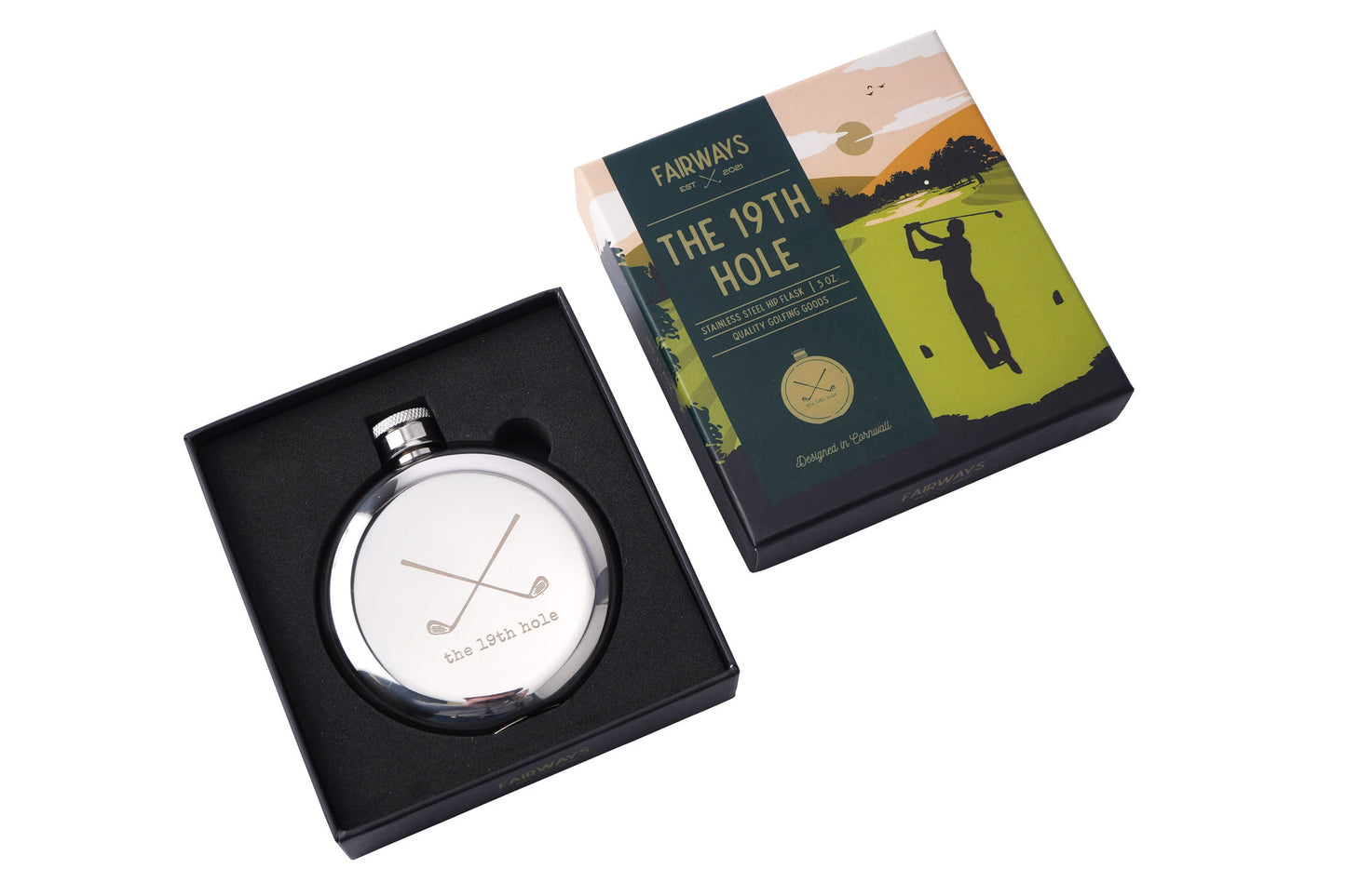 Fairways Golfing Goods '19th Hole' Hip Flask