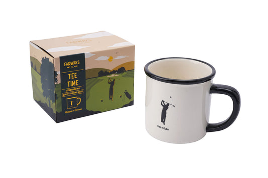 Fairways Golfing Goods 'Tee Time' Stoneware Mug