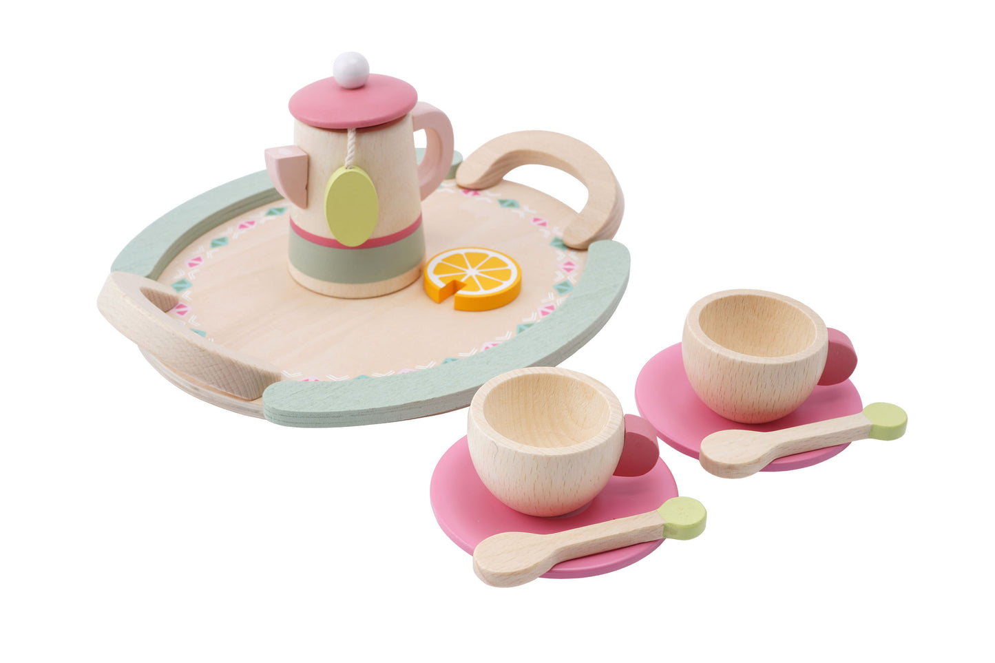 Little Tribe Pink Wooden Tea Set