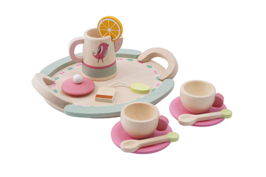 Little Tribe Pink Wooden Tea Set