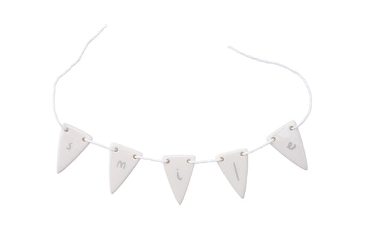 Send With Love 'Smile' Ceramic Bunting