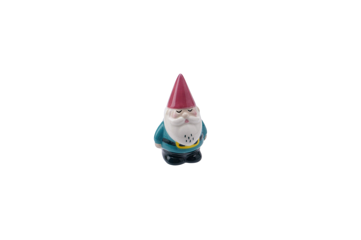 Live Happy Lucky Gnome Ceramic Charm