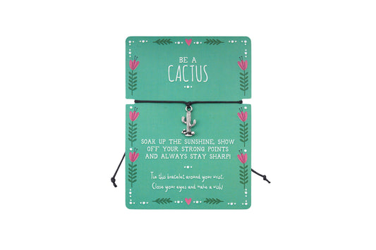 Live Happy 'Be A Cactus' Wish Bracelet