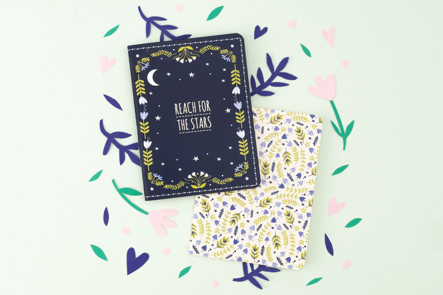 Live Happy 'Reach For The Stars' Set of 2 Notebook