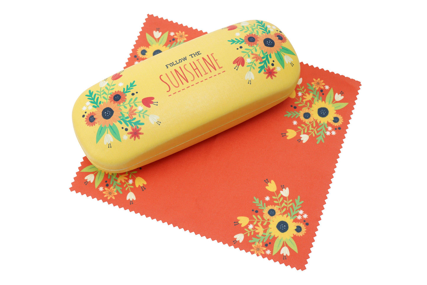 Live Happy 'Follow The Sunshine' Glasses Case