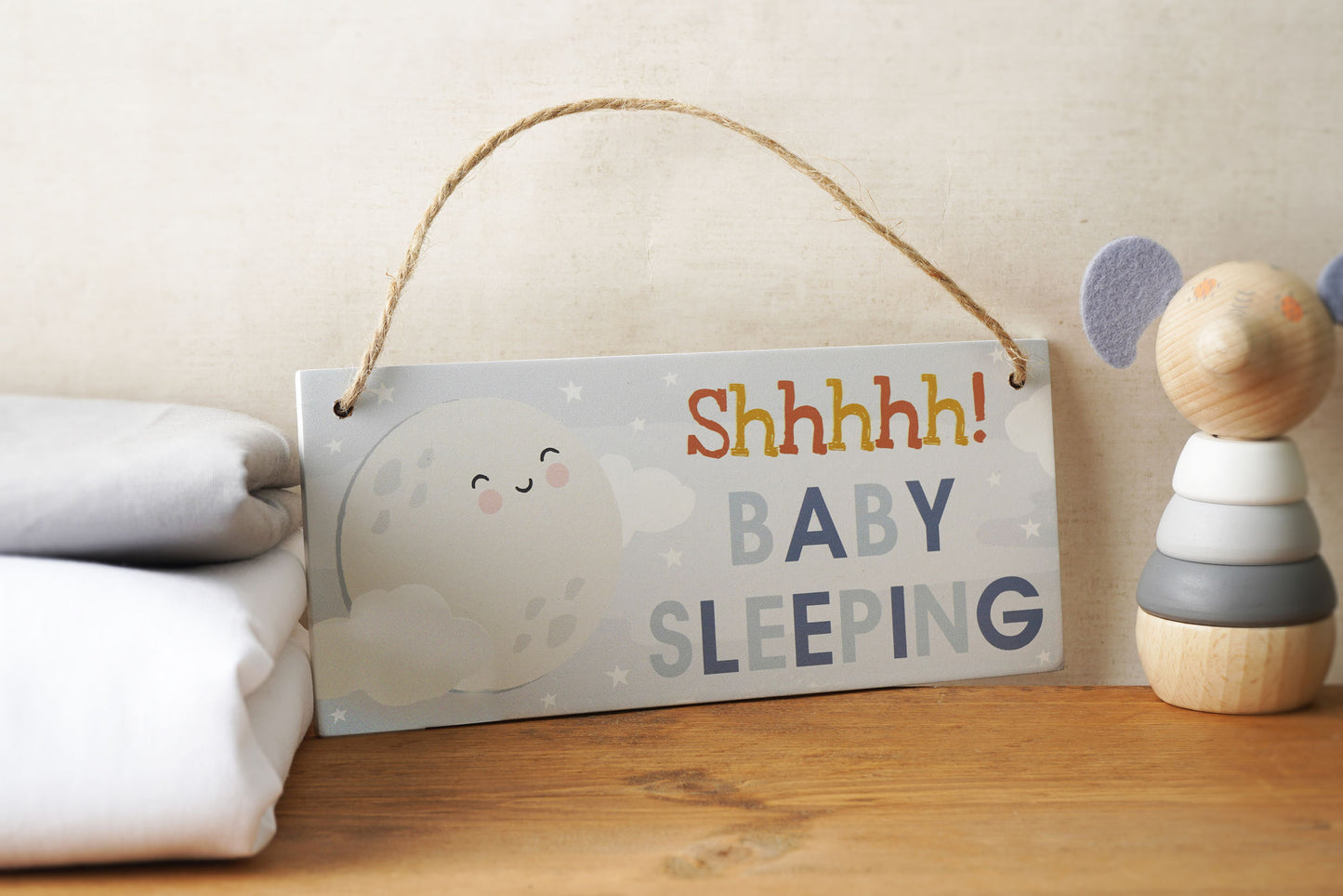 Little Tribe 'Baby Is Sleeping' Hanging Sign