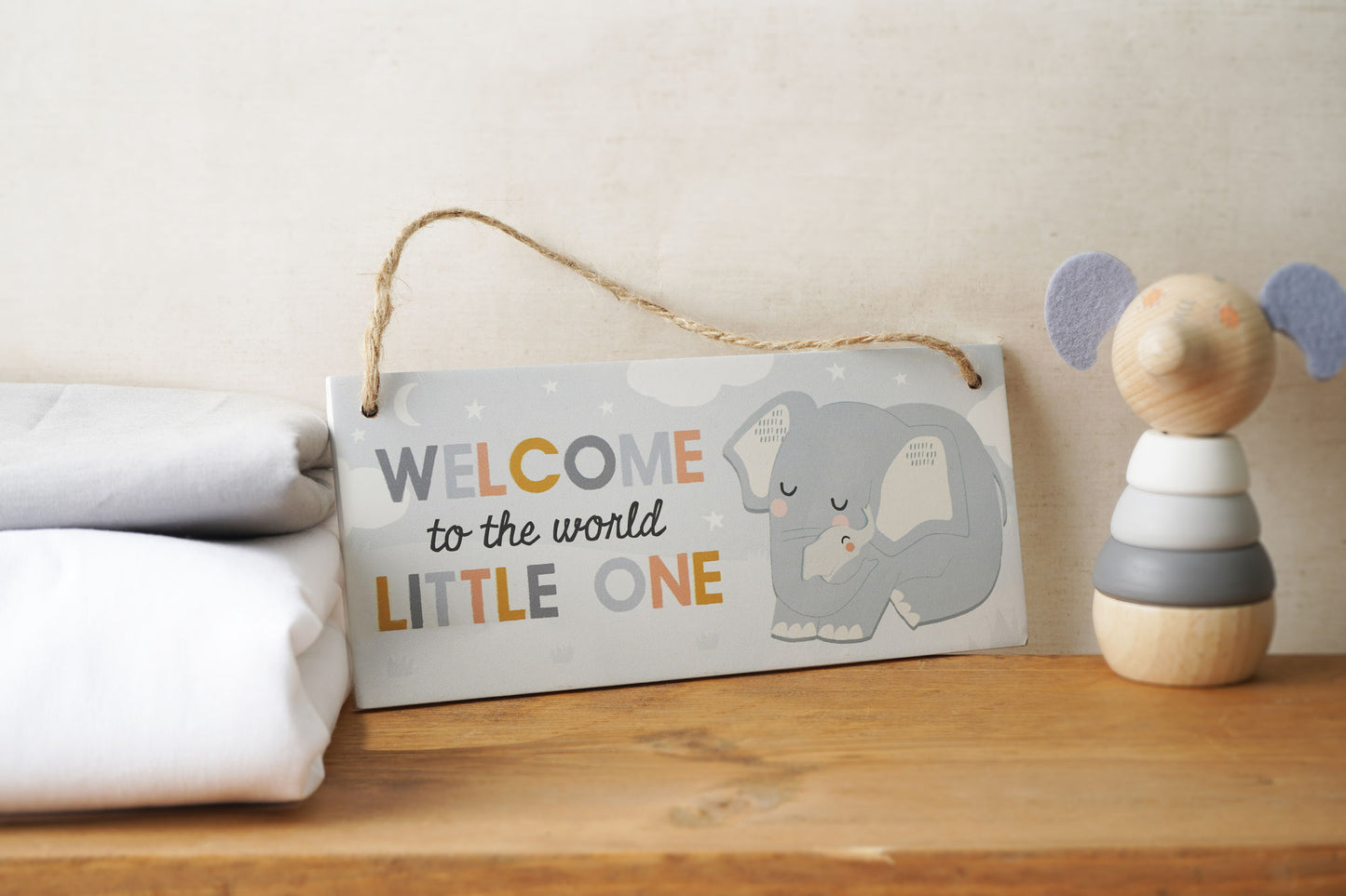 Little Tribe 'Welcome Little One' Hanging Sign