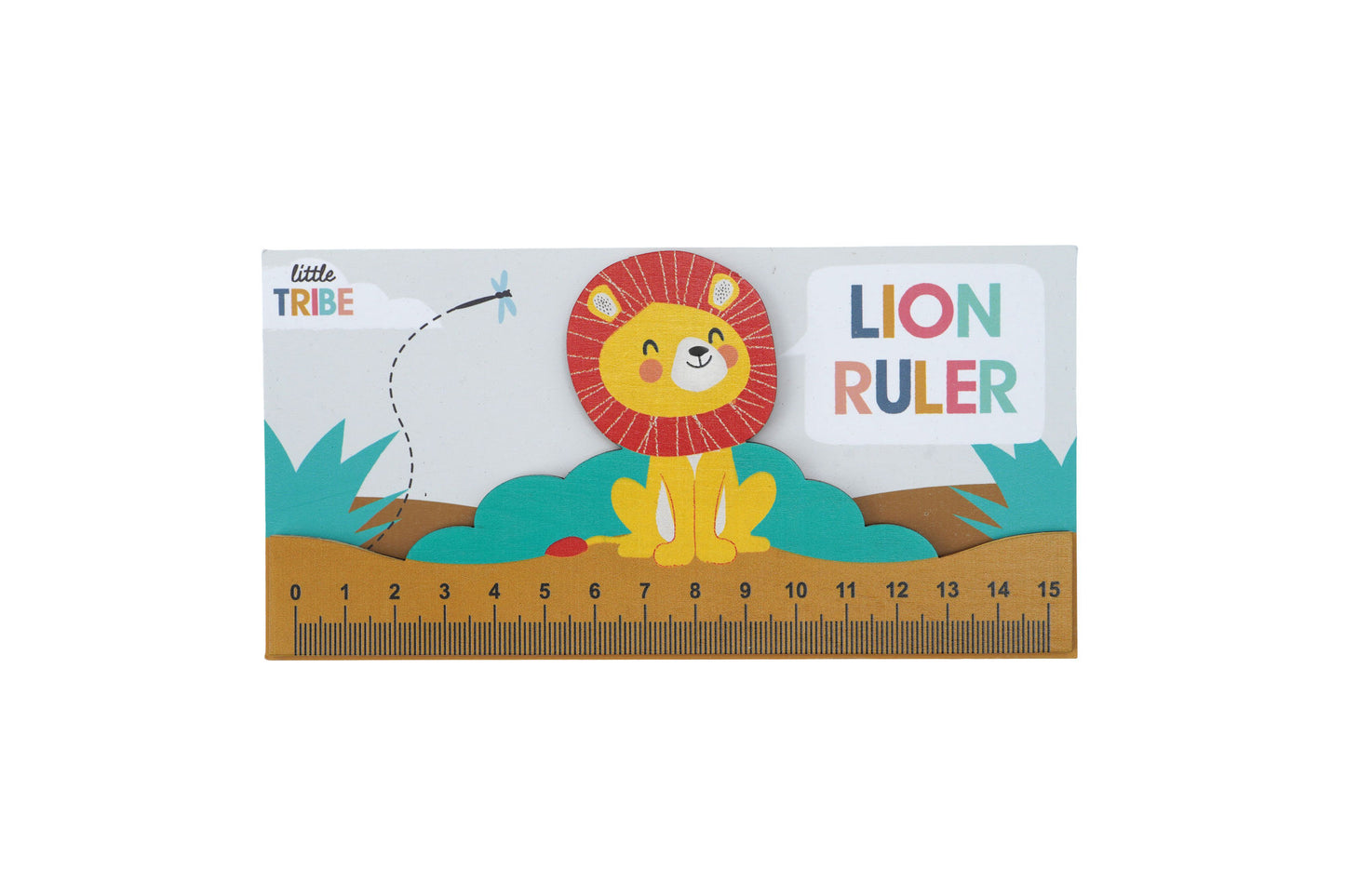 Little Tribe Wooden Lion Ruler