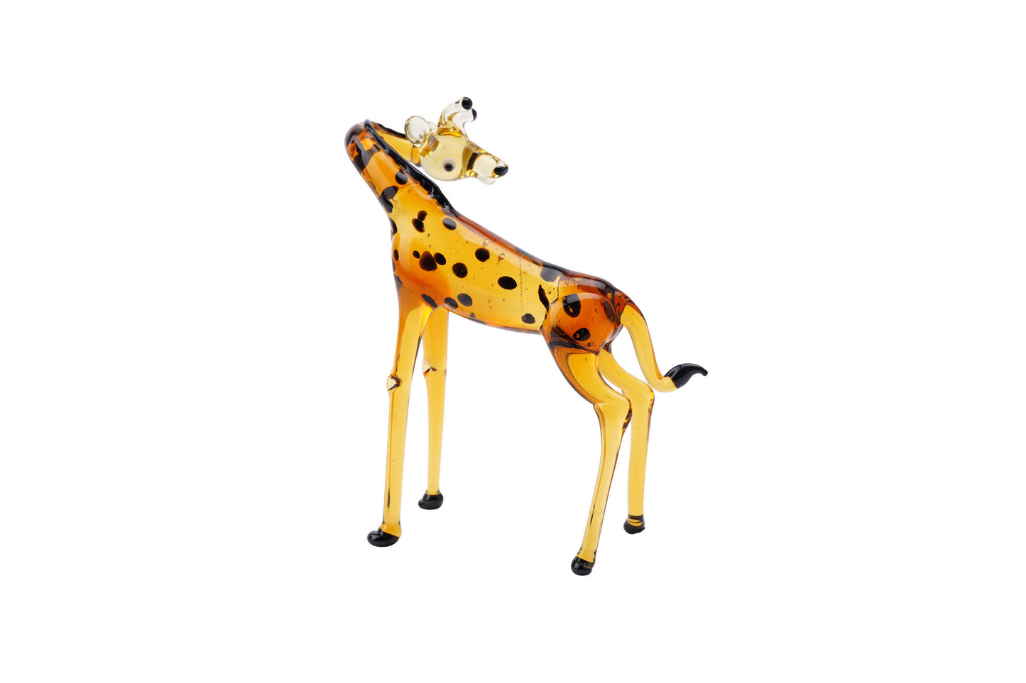 Artisan Glass Giraffe Figurine