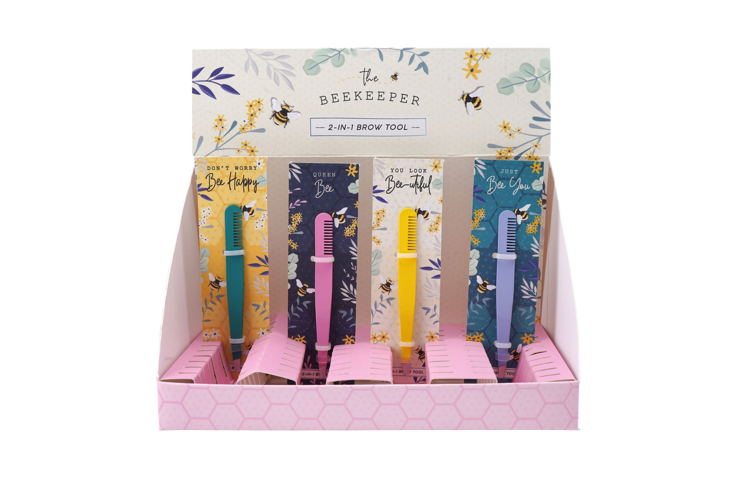 The Beekeeper 4 Assorted 2-in-1 Brow Tools